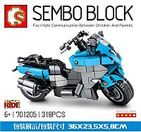 Конструктор Мотоцикл, Sembo 701205, 318 дет