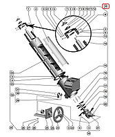 Шнек наклонный в сборе 142.47.02.000