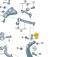 Болт крепления верхних рычагов, AUDI A6 C6 2005-2011
