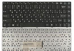 Клавиатура для ноутбука MSI X460DX черная, с рамкой