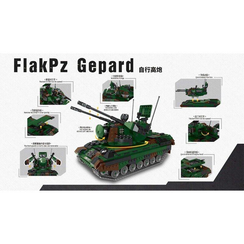 Конструктор "Зенитная самоходная установка FlakPz Gepard" Xingbao XB-06045 - фото 4 - id-p169140081