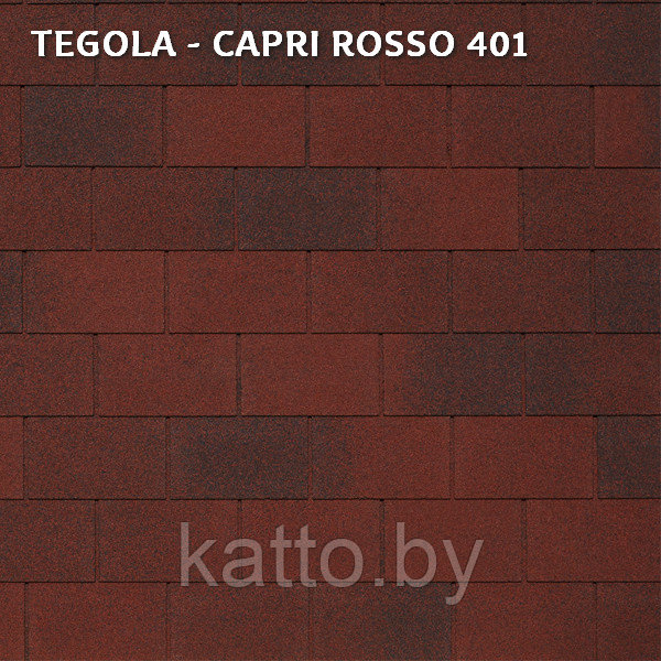 Битумная черепица TEGOLA CAPRI ROSSO 401