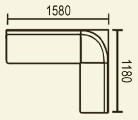 Кухонный уголок Этюд с ящиком 2-1 (1580х1180 мм) - фото 2 - id-p76817213