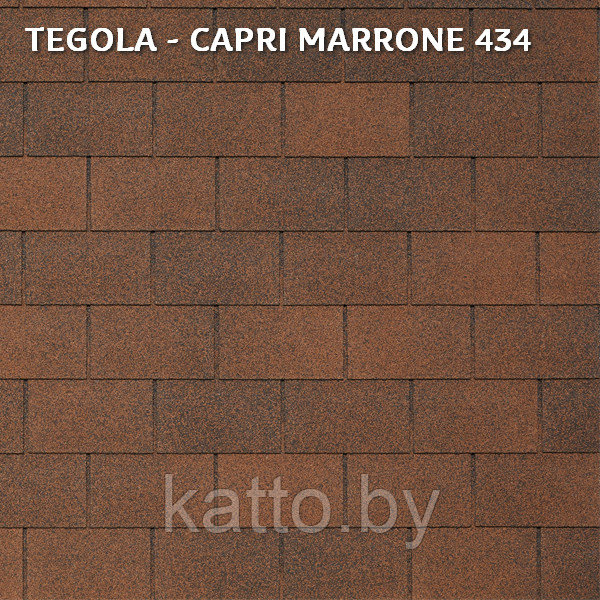 Битумная черепица TEGOLA MARRONE 434