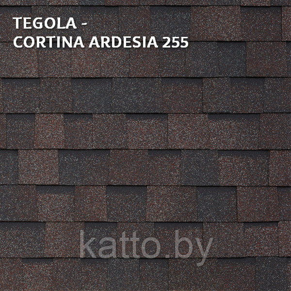 Битумная многослойная черепица TEGOLA CORTINA ARDESIA 255