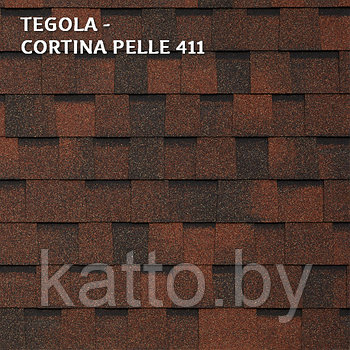 Битумная многослойная черепица TEGOLA CORTINA PELLE 411