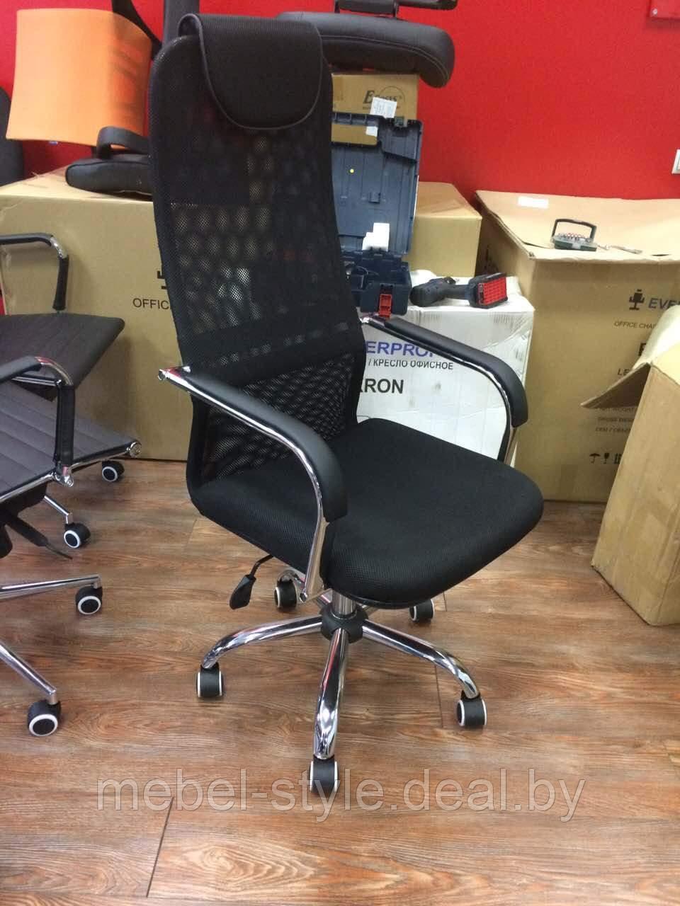 Кресло EP 708 для работы в офисе и дома, стул EP 708 ткань сетка (красная) - фото 3 - id-p169148416