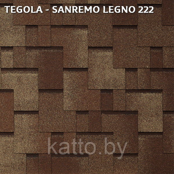 Битумная черепица TEGOLA SANREMO LEGNO 222