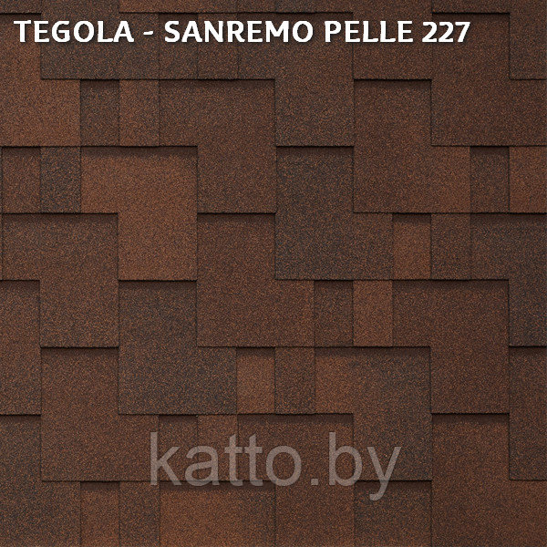 Битумная черепица TEGOLA SANREMO PELLE 227