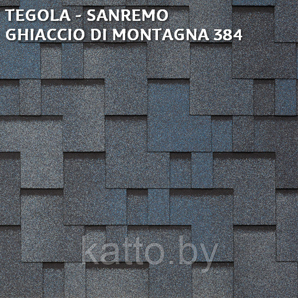 Битумная черепица TEGOLA SANREMO GHIACCIO DI MONTAGNA 384