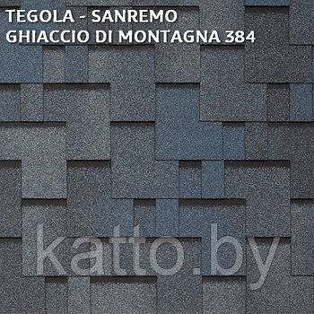 Битумная черепица TEGOLA SANREMO GHIACCIO DI MONTAGNA 384