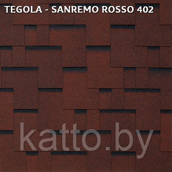 Битумная черепица TEGOLA SANREMO ROSSO 402