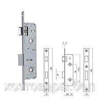 Замок 90-25/16мм для санузлов (защелка + ригель) REZE (515122)