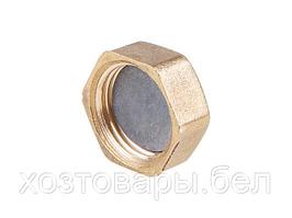 Заглушка внутренняя 1/2" (Ду 15) с прокладкой, Цветлит