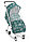 Санки-коляска детские Ника "Умка 3-1" складные с большими колесами, перекидная ручка Мишки изумруд, фото 2