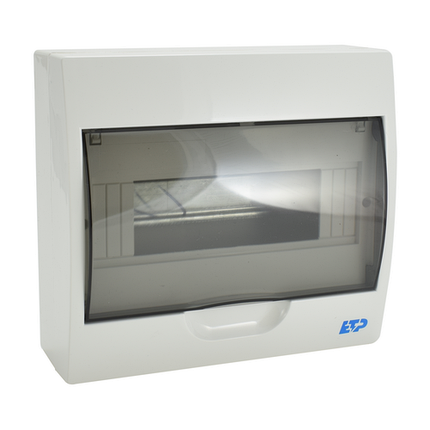 Бокс пластиковый 8P TSM OUTSIDE IP40 с крышкой ETP, фото 2
