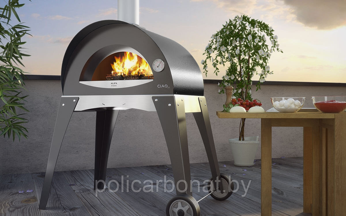 Печь для пиццы на дровах Alfa CIAO TOP, серый - фото 4 - id-p169162046
