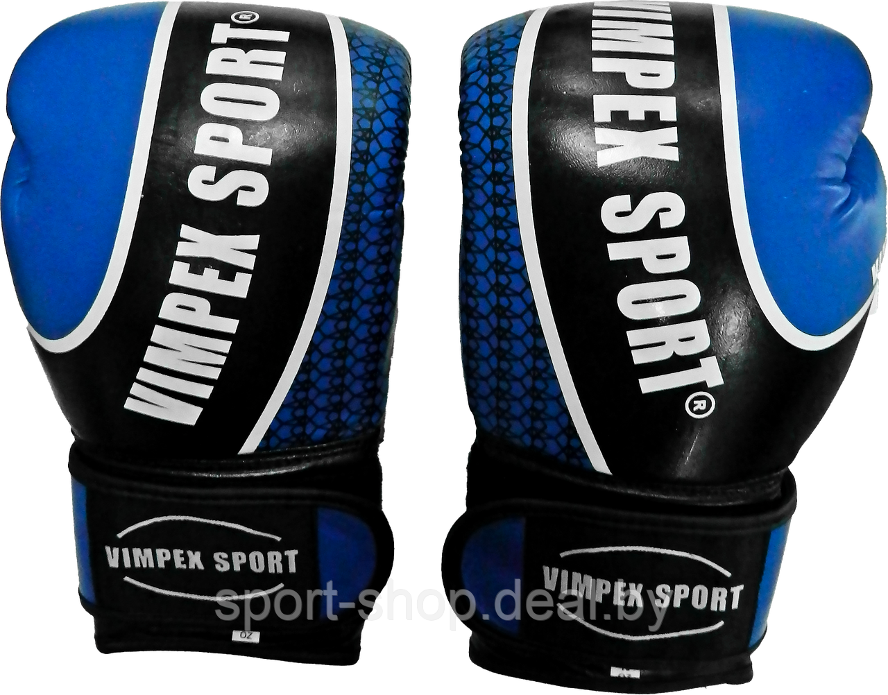 Боксерские перчатки Синие Vimpex Sport 3034 12oz, перчатки для бокса, перчатки 12 унций, перчатки боксерские - фото 1 - id-p169186254