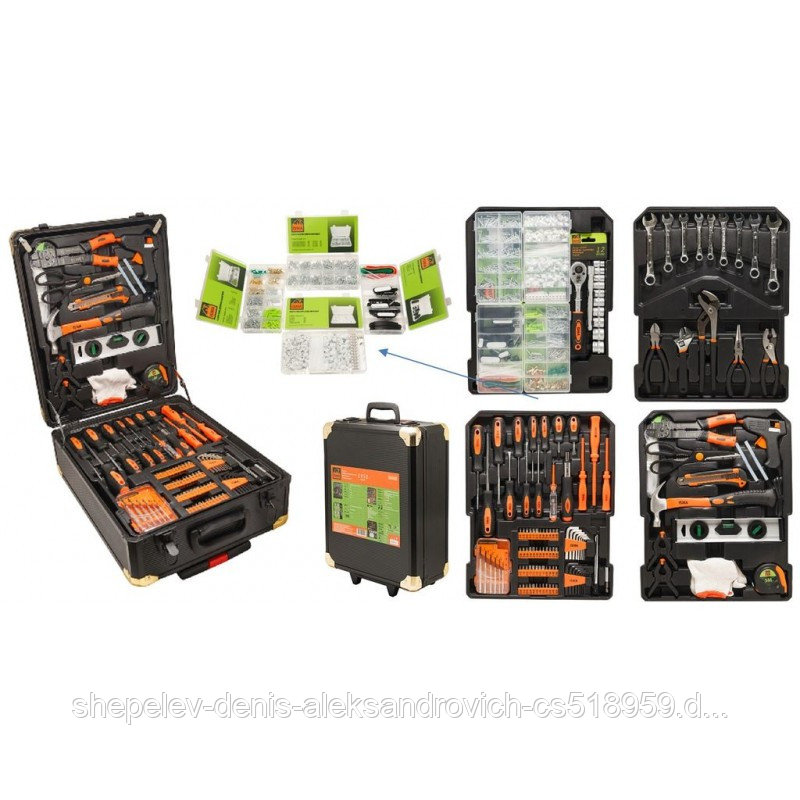 Набор инструмента ISMA 514503 1450пр.1/2''(6-гр.) (10-24мм, ключи 6-17мм)