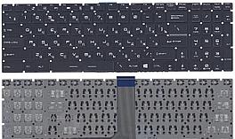 Клавиатура для ноутбука MSI MS-16J1 черная, белая подсветка