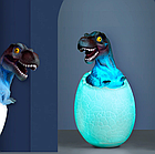 3D ночник-светильник динозавр (16 цветов) с пультом, фото 2