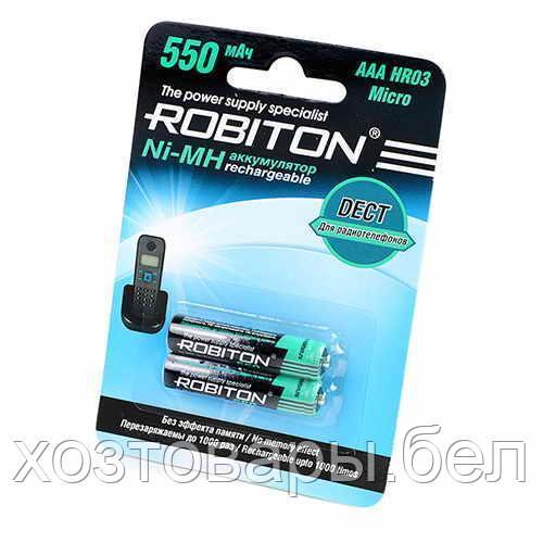 Аккумулятор 550mAh LR03 AAA ROBITON - фото 1 - id-p158900759