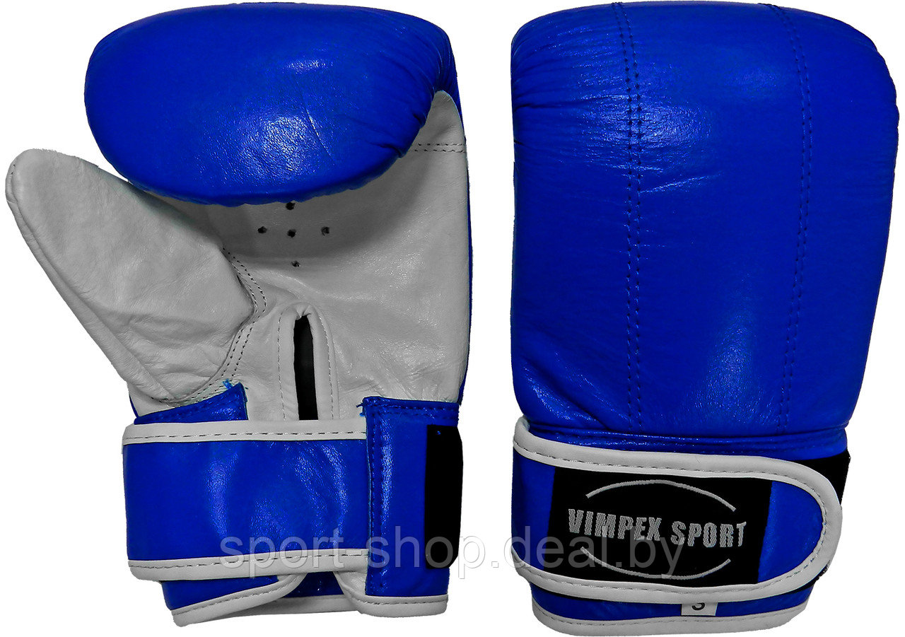 Перчатки снарядные синие Vimpex Sport ULI-4001 Размер L, снарядные перчатки, снарядные перчатки для бокса - фото 2 - id-p169196016