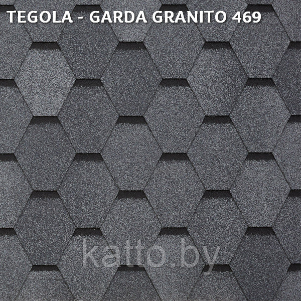 Битумная черепица TEGOLA  GARDA GRANITO 469