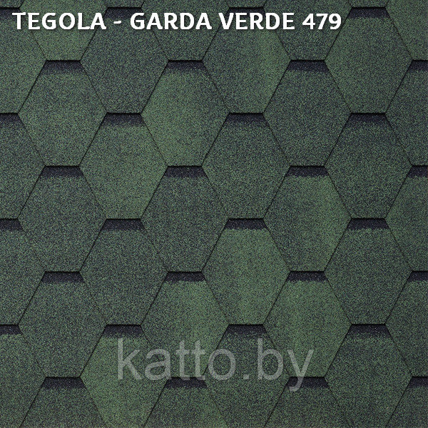 Битумная черепица TEGOLA GARDA VERDE 479