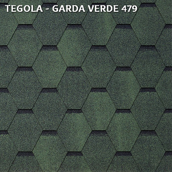 Битумная черепица TEGOLA GARDA VERDE 479