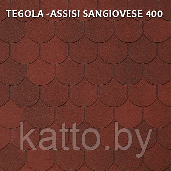 Битумная черепица TEGOLA ASSISI SANGIOVESE 400