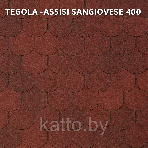 Битумная черепица TEGOLA ASSISI SANGIOVESE 400 - фото 1 - id-p169196780