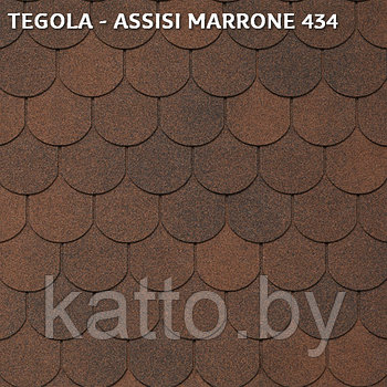 Битумная черепица TEGOLA  ASSISI MARRONE 434