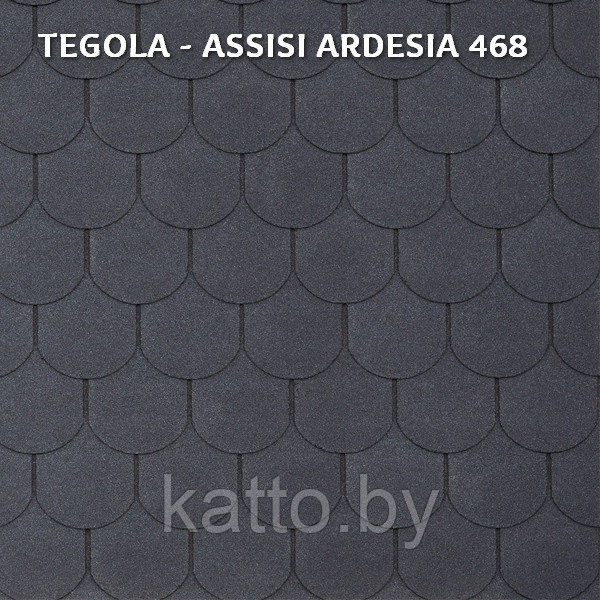 Битумная черепица TEGOLA ASSISI ARDESIA 468