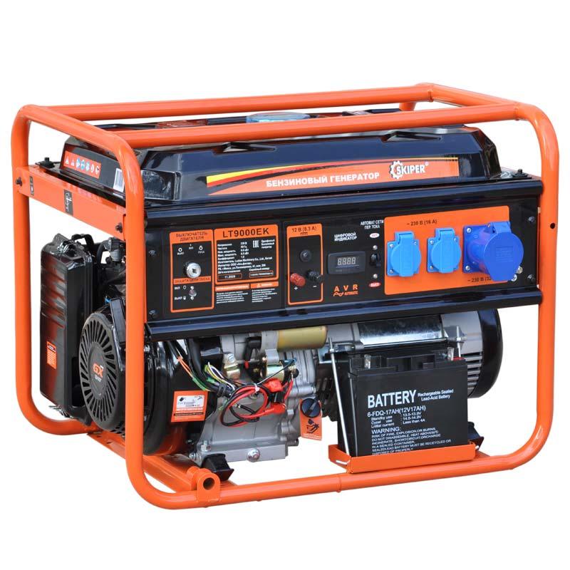 ЭЛЕКТРОСТАНЦИЯ SKIPER LT9000ЕK (6.5КВТ, 2Х230В/16А, 1Х230В/32А, ЭЛ./СТАРТ, 12В, БАК 25.0Л)