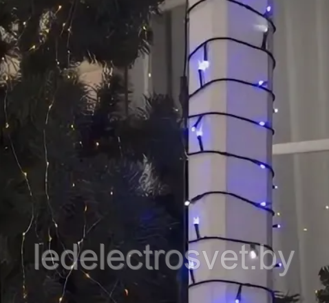 Гирлянда "Клип-лайт" улич. УМС, Д: 100 м, Н.Т. LED-1000-24V, без транс., СИНИЙ (без мерц.)