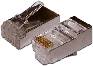 Коннектор RJ45 экранированный Solid, cat.5e - фото 1 - id-p169204078