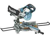 Аккум. торцовочная пила MAKITA DLS 714 NZ (18+18 В, БЕЗ АККУМУЛЯТОРА, 190х20 мм, глуб. до 60 мм, шир. до 185