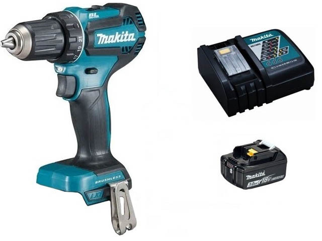 Аккум. дрель-шуруповерт MAKITA DDF 485 Z в кор. + АКЦИЯ(зарядное,аккумулятор) (18.0 В, 3.0 А/ч Li-Ion, 2