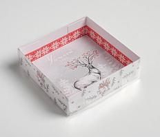 Коробка для десертов "Уютной зимы"  120х120х30