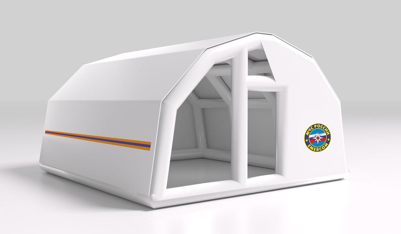 Надувная палатка МЧС пневмокаркасный мобильный модуль - фото 1 - id-p169235264