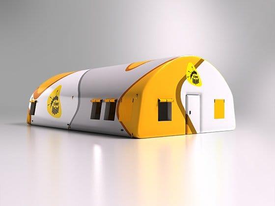 Пневмокаркасный надувной модуль (палатка) для отдыха после спортивных соревнований - фото 1 - id-p169235297