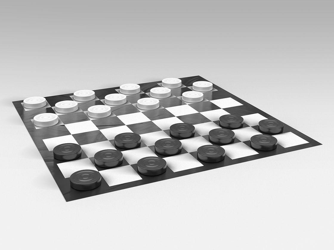 Надувная развлекательная игра «Гигантские шашки» - фото 1 - id-p169235478