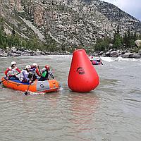 Надувной буй ПВХ для водных спортивных соревнований по рафтингу