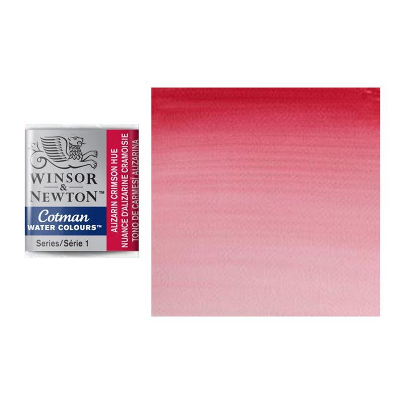 Краска акварельная Winsor&Newton COTMAN полукювета ALIZARIN CRIMSON HUE