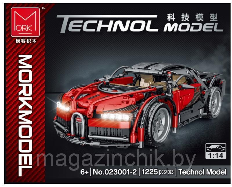 Конструктор Bugatti Chiron 1:14 MOC MORK 023001-2 Красный - фото 1 - id-p169243636