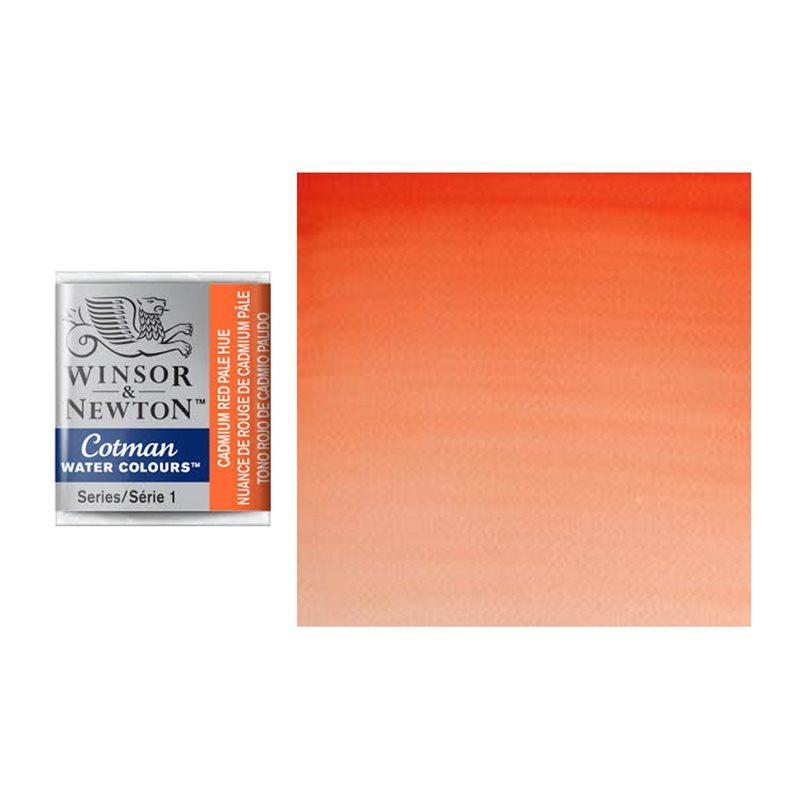 Краска акварельная Winsor&Newton COTMAN полукювета CADMIUM RED PALE HUE