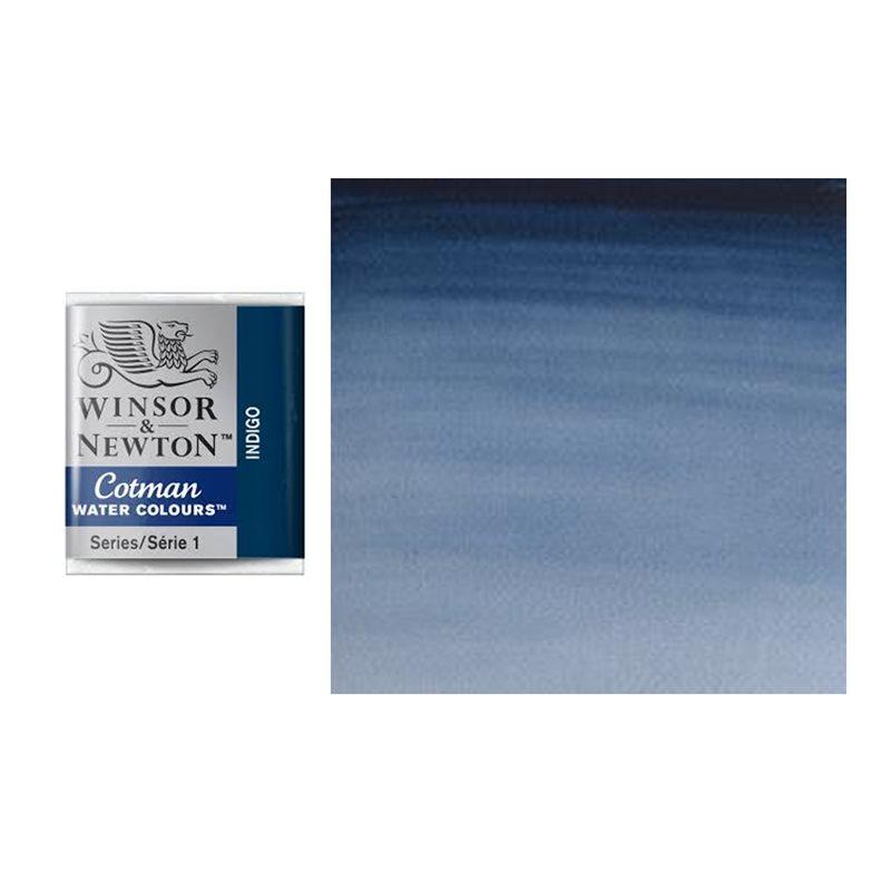 Краска акварельная Winsor&Newton COTMAN полукювета INDIGO