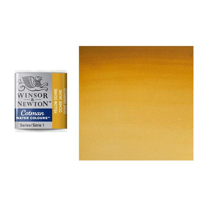 Краска акварельная Winsor&Newton COTMAN полукювета YELLOW OCHRE