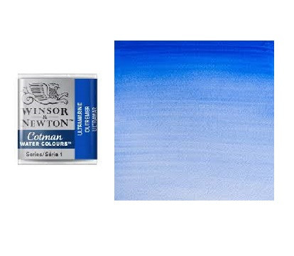 Краска акварельная Winsor&Newton COTMAN полукювета ULTRAMARINE